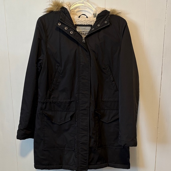 Levi's Jackets & Blazers - Women's Levis Black Parka Coat